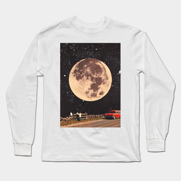 On the Edge of the World Long Sleeve T-Shirt by linearcollages